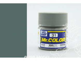 peinture maquette Mr Color C031 Gris foncé (1) satiné 10ml