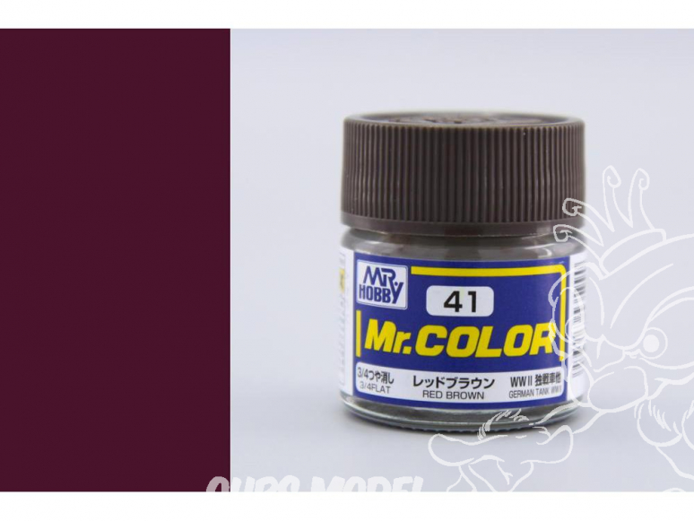 peinture maquette Mr Color C041 Marron rouge mat 10ml