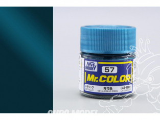 peinture maquette Mr Color C057 Bleu vert metal 10ml