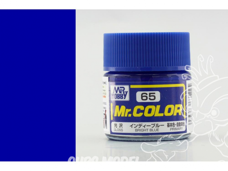 peinture maquette Mr Color C065 Bleu lumineux brillant 10ml