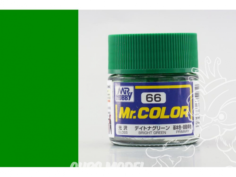 peinture maquette Mr Color C066 Vert lumineux brillant 10ml