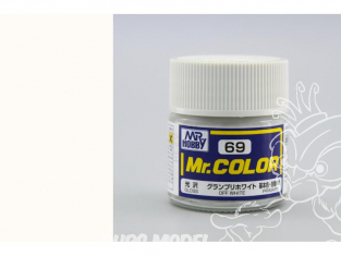 peinture maquette Mr Color C069 Blanc cassé brillant 10ml