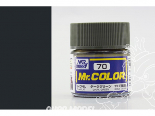 peinture maquette Mr Color C070 Vert foncé mat 10ml