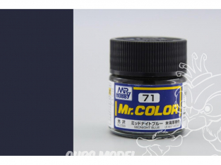 peinture maquette Mr Color C071 Bleu nuit brillant 10ml