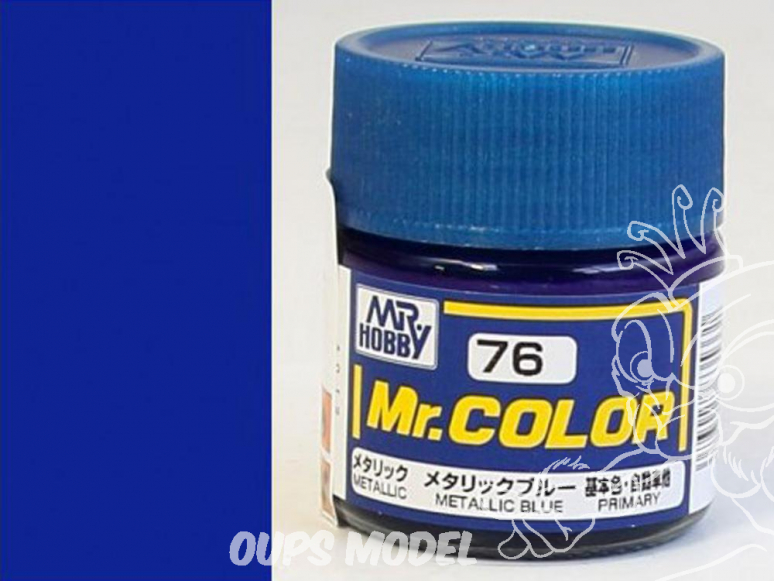 peinture maquette Mr Color C076 Bleu metal 10ml