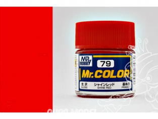 peinture maquette Mr Color C079 Rouge lumineux brillant 10ml