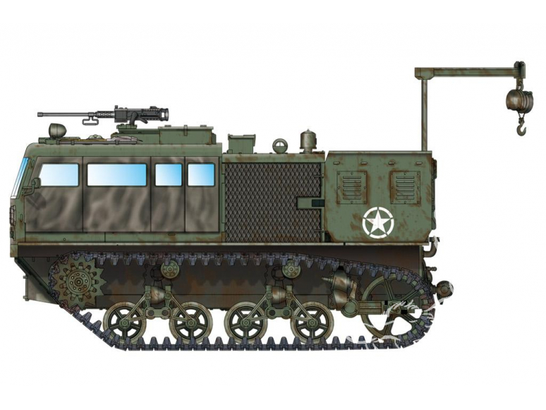 HOBBY BOSS maquette militaire 82921 Tracteur d'artillerie M4 avec palan 1/72