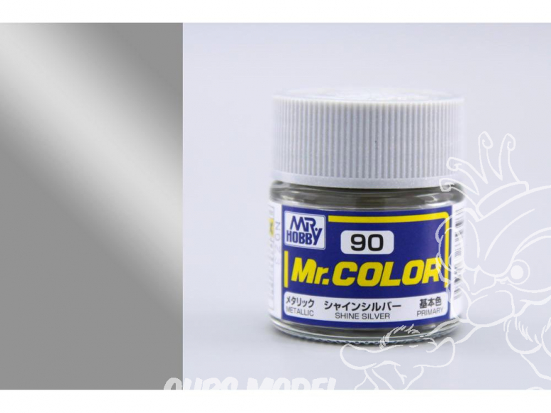 peinture maquette Mr Color C090 Argent metal 10ml