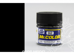 peinture maquette Mr Color C092 Noir satiné 10ml