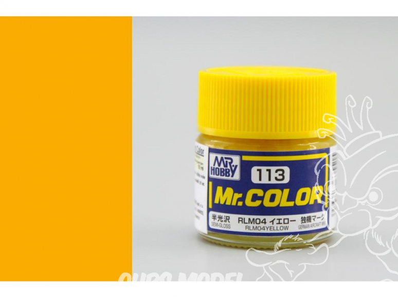 peinture maquette Mr Color C113 Jaune RLM04 satiné 10ml