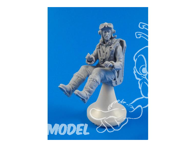 Figurine En Résine 1/10 De Pilote Britannique WWII - Kit Non Assemblé Et Non Peint, à Peindre Soi-même