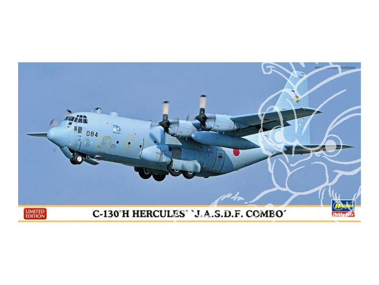 HASEGAWA maquette avion 10699 Lockheed C-130 Hercules J.A.S.D.F. combo 2kits inclus 1/200