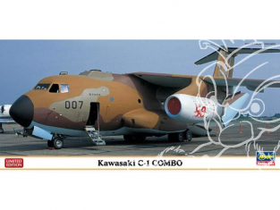 HASEGAWA maquette avion 10698 Kawasaki C-1 Combo (2 kits) combo 2kits inclus 1/200