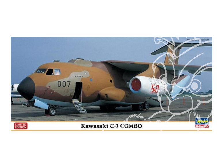 HASEGAWA maquette avion 10698 Kawasaki C-1 Combo (2 kits) combo 2kits inclus 1/200