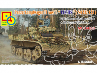 Classy Hobby maquette militaire 16003 Panzerkampfwagen II Ausf.L Luchs (Sd.Kfz.123) 1/16