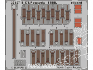 Eduard photodécoupe avion 32897 Harnais métal B-17E/F Memphis Belle Hk Models 1/32