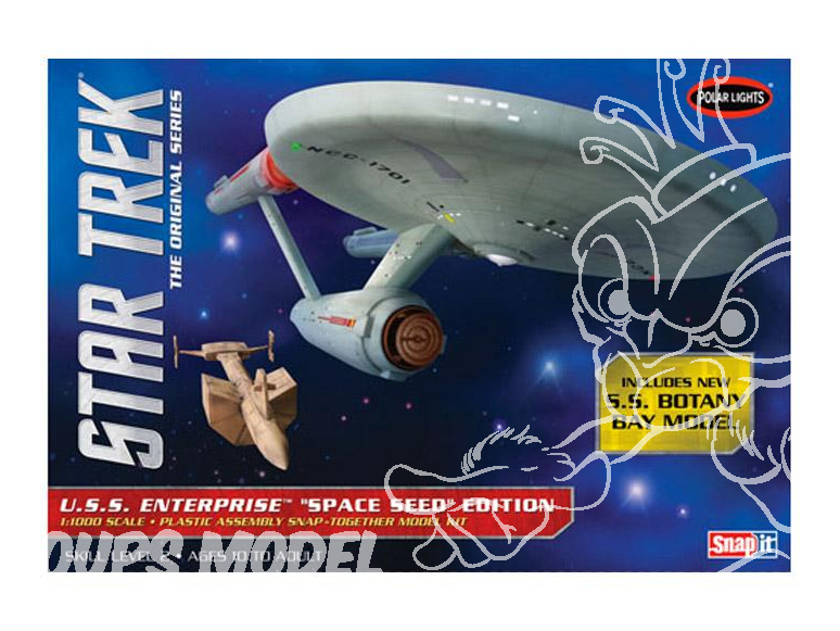 Polar Lights maquette 908 Star Trek TOS USS Enterprise Space Seed Edition Snap 1/1000