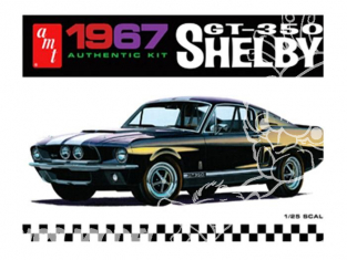 AMT maquette voiture 834 1967 Ford Shelby GT350 (Black) 1/25