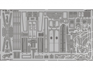 EDUARD photodecoupe avion 48909 Exterieur F-14A Tamiya 1/48