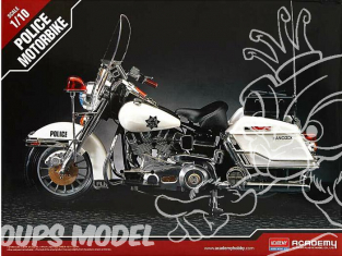 Academy maquette moto 15500 Harley davidson Police 1/10