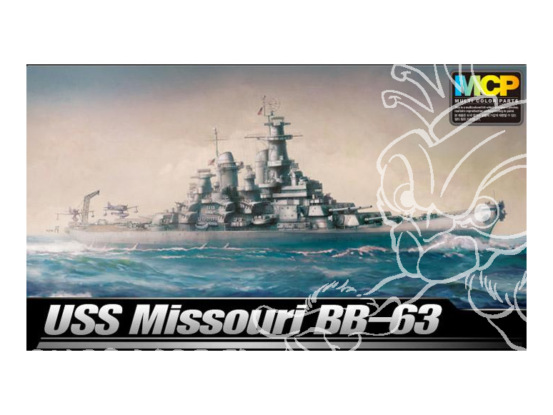 Academy maquette bateau 14222 USS Missouri BB-63 MCP 1/700