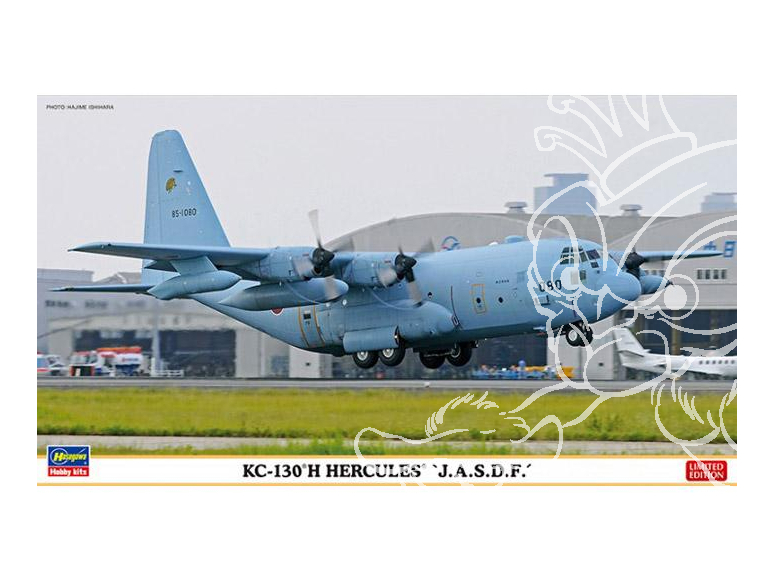 HASEGAWA maquette avion 10818 KC-130H Hercules "JASDF" (2 kits) Limited Edition 1/200
