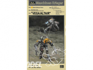 Hasegawa maquette serie 64109 Maschinen Krieger Moon/Space Type Humanoid Unmanned Interceptor Vega/Altair Limited Edition 1/20